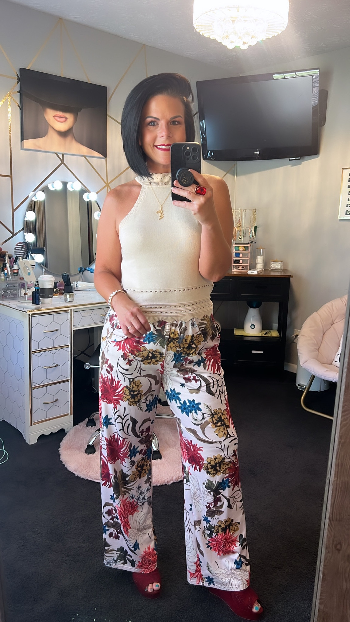 Outfit of the day! Follow me for affordable fashion finds! 
Top- Medium Size up 1
Pants- Size Small - can size down 
5’1”
135 ish pounds 
Work wear Amazon finds Amazon Fashion Petite Office outfit 

#LTKover40 #LTKworkwear #LTKstyletip
