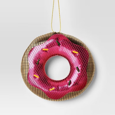 3" Christmas Fabric Disco Donut Ornament - Wondershop™ | Target