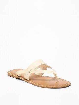 Faux-Leather Capri Slide Sandals for Women | Old Navy | Old Navy CA