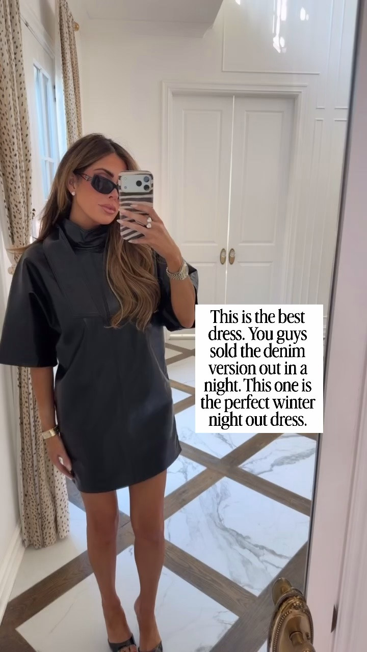 This dress looks $$$ but it’s faux leather. I also have the top!! I’m wearing an XS!

Nordstrom fashion, Nordstrom finds, Revolve fashion, AGOLDE, Fall dresses, Winter dresses, Fall outfits women, Date night outfits, Business casual workwear, Fall shoes, Gemme Beauty, Emily Gemma