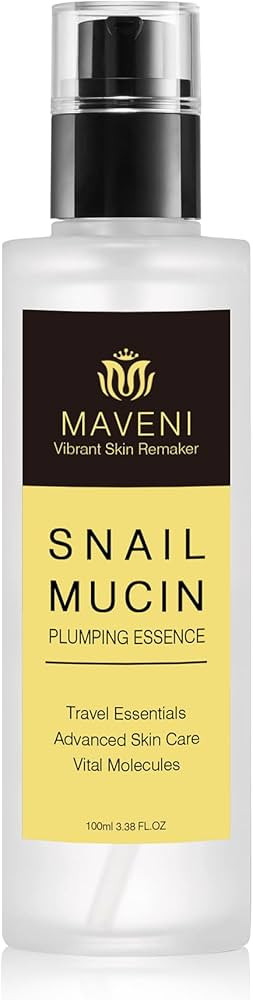 MAVENI High Concentration Snail Mucin Plumping Serum 100ml 3.38 fl.oz,Hydrating Serum with Snail,... | Amazon (US)