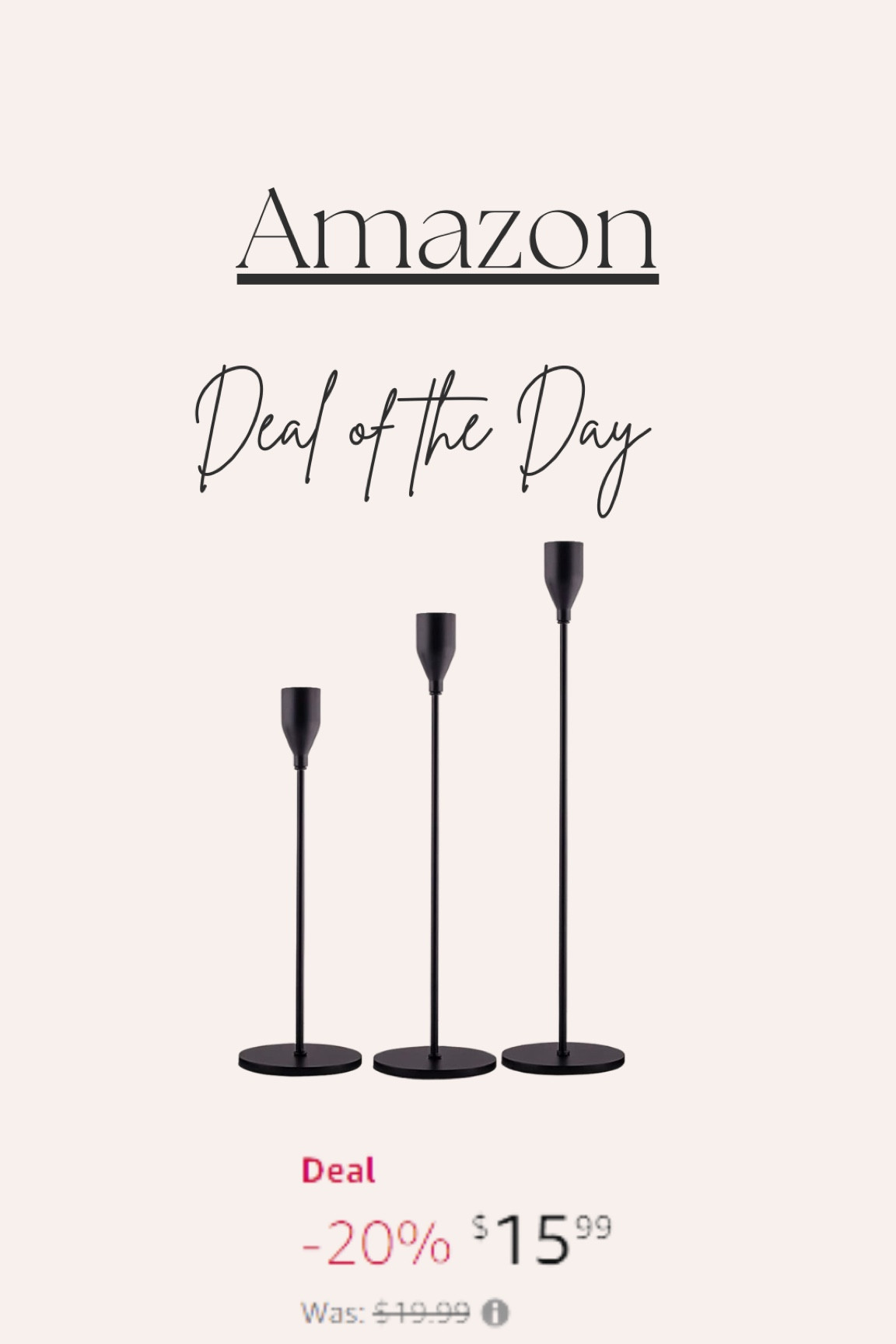 Classic  candle taper holder 
#blackcandleholder #amazonfind

#LTKsalealert #LTKFind #LTKhome