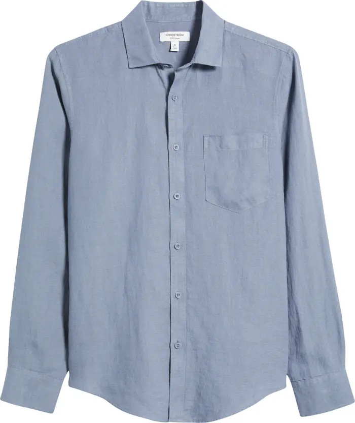 Linen Button-Up Shirt | Nordstrom
