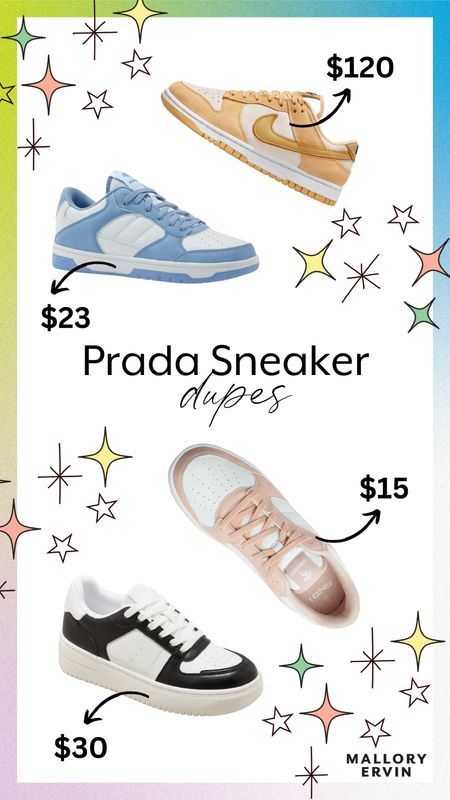 Some more wallet friendly options for the Prada sneakers I’m loving! 

#LTKFind #LTKshoecrush #LTKstyletip