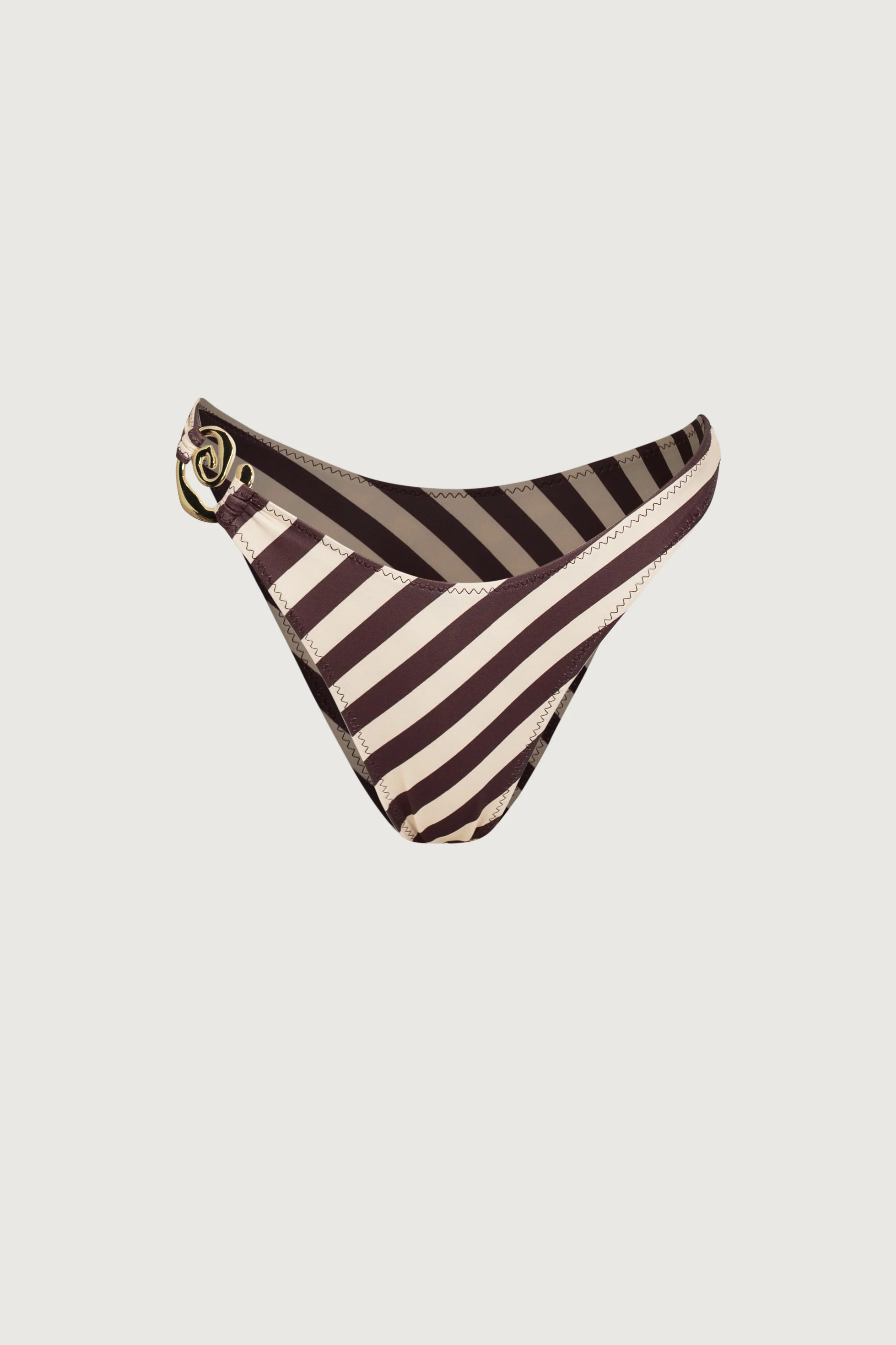 Spiral 90s Bottom (Brown Stripe) | SAME