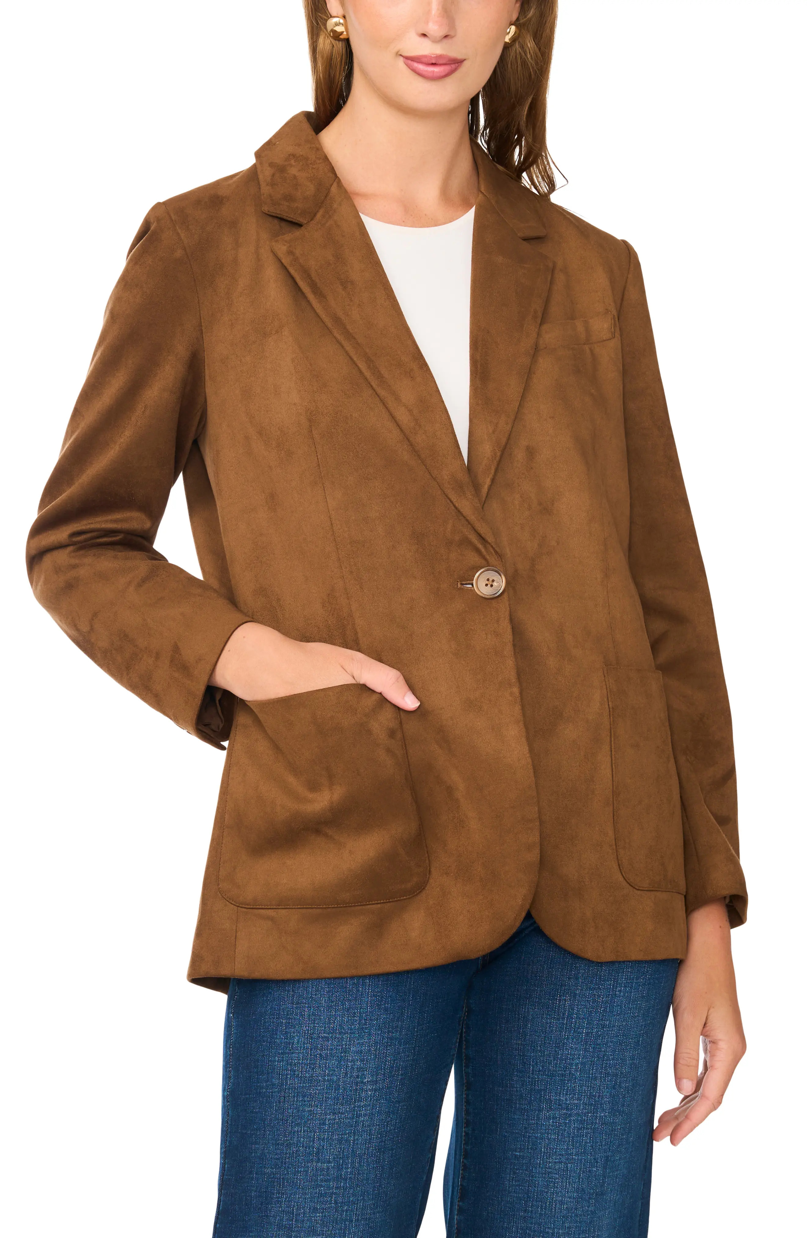 Vince Camuto Faux Suede Blazer (Women) | Nordstrom | Nordstrom