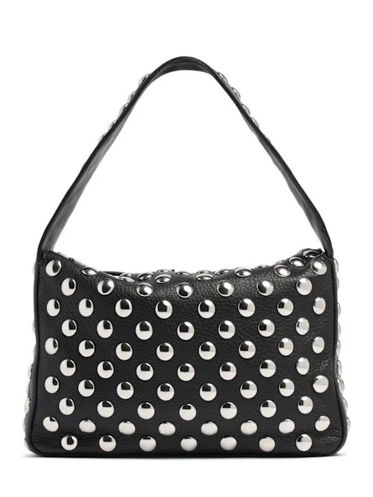 Elena grained leather shoulder bag | Luisaviaroma