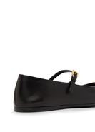 Leather ballet flats with strap - PRADA | 24S (APAC/EU)