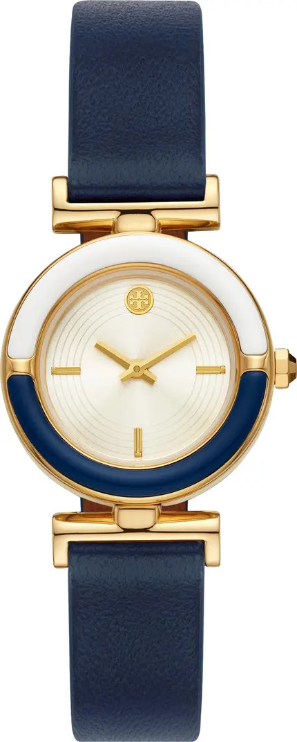 Tory Burch The Sawyer Leather Strap Watch, 28mm | Nordstrom | Nordstrom