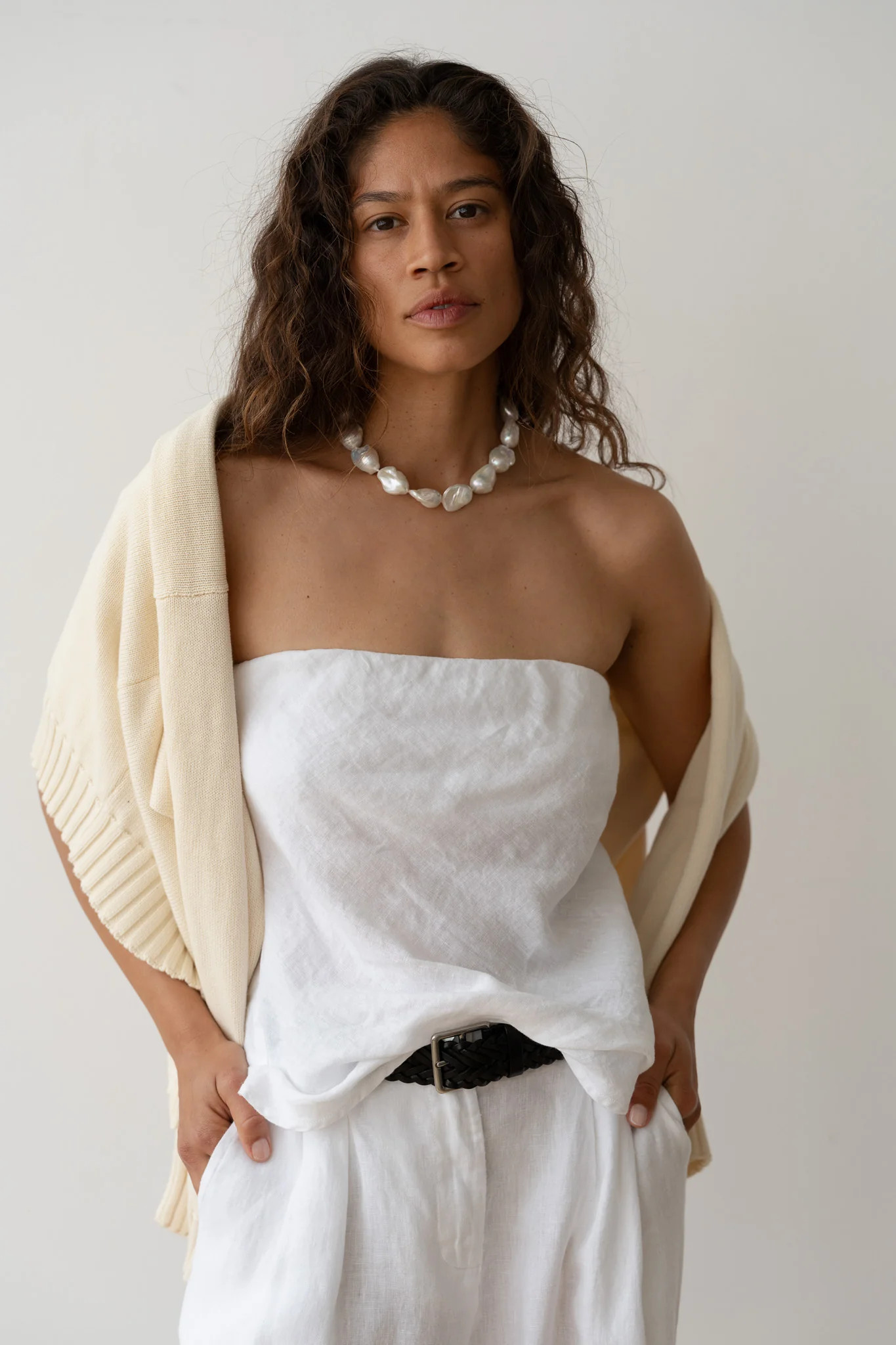 The Linen Tube Top | DONNI.