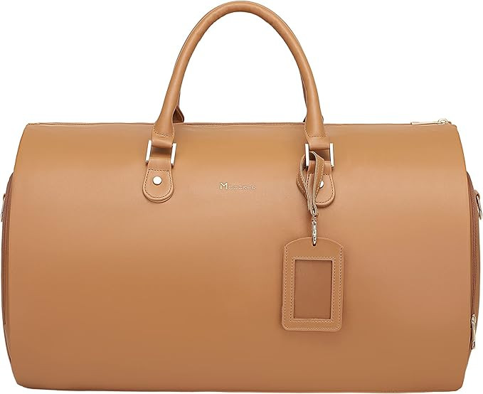 Modoker Women Convertible Leather Garment Bag with Shoulder Strap, PU Leather Garment Duffel Bag ... | Amazon (US)