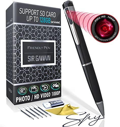 SIRGAWAIN Hidden Spy Camera Pen 1080p - Nanny Camera Spy Pen Full HD Loop Recording or Picture Ta... | Amazon (US)