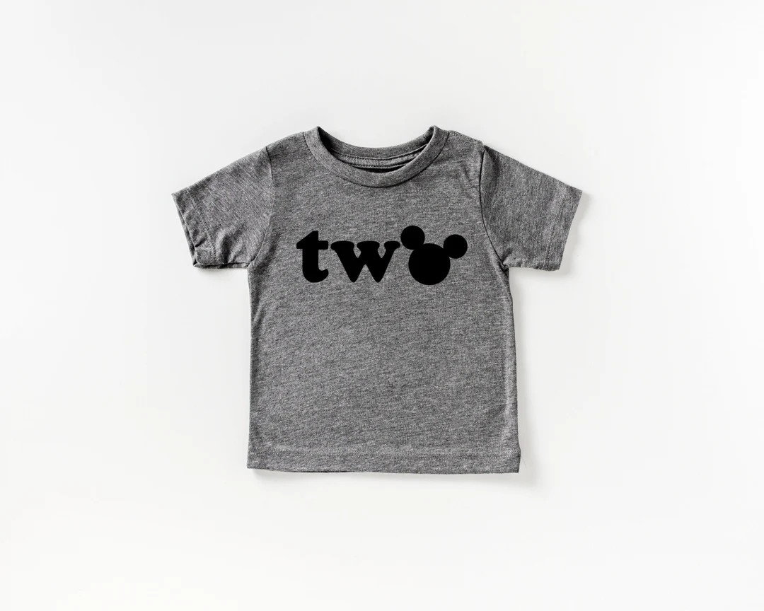 Second Mickey Mouse Birthday Shirt I 2nd Birthday T-Shirts I Disney Birthday Graphic Tees I Two B... | Etsy (US)