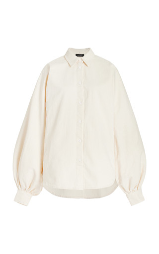 Claire Balloon-Sleeve Cotton Shirt | Moda Operandi (Global)