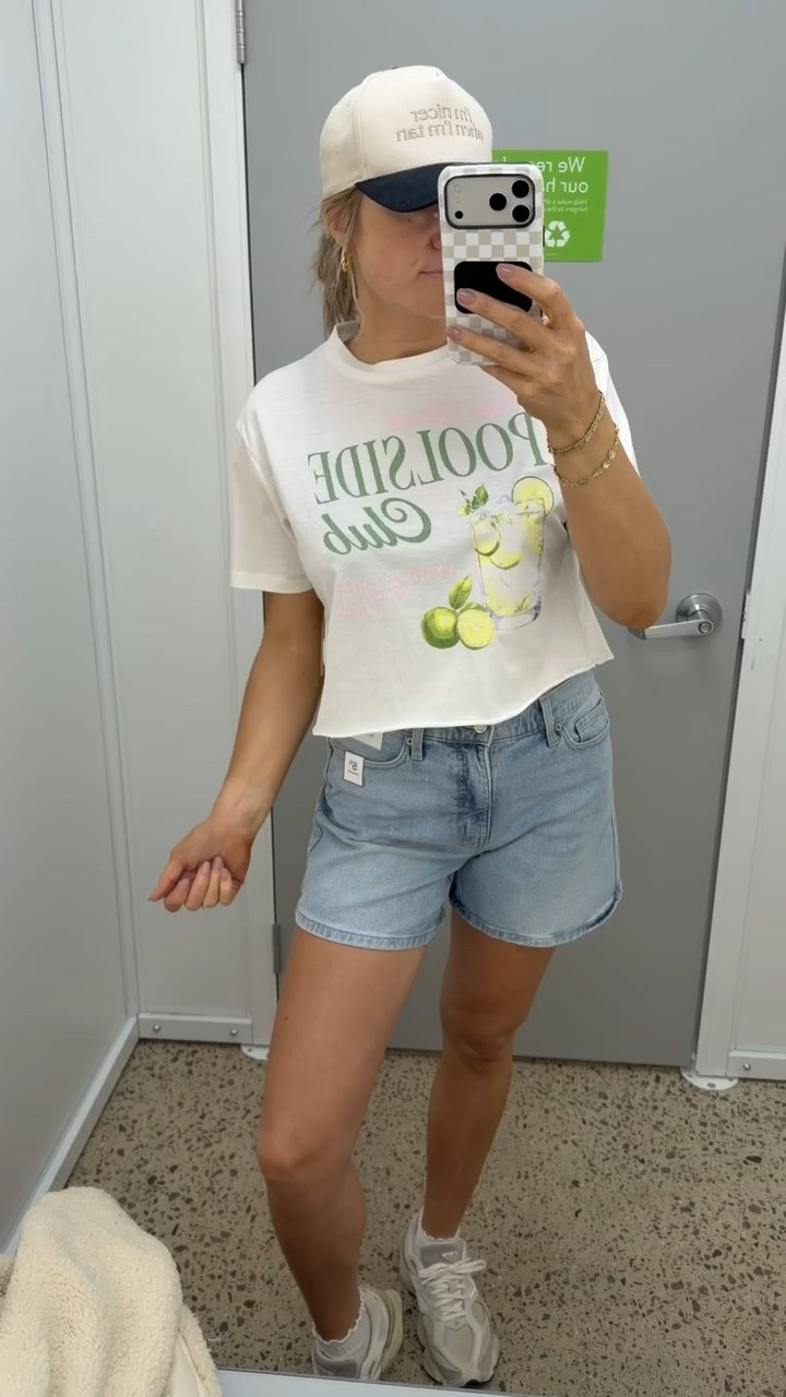 This tee is such a good throw on and go piece for summer. The graphic makes it feel a little more styled than a basic, and it pairs perfectly with denim shorts and sneakers for an easy everyday look.

graphic tee, summer outfit, casual style, denim shorts outfit, everyday outfit, target style, cute basics, weekend outfit, effortless style, SavannahK 

#LTKTravel #LTKootd #LTKSeasonal