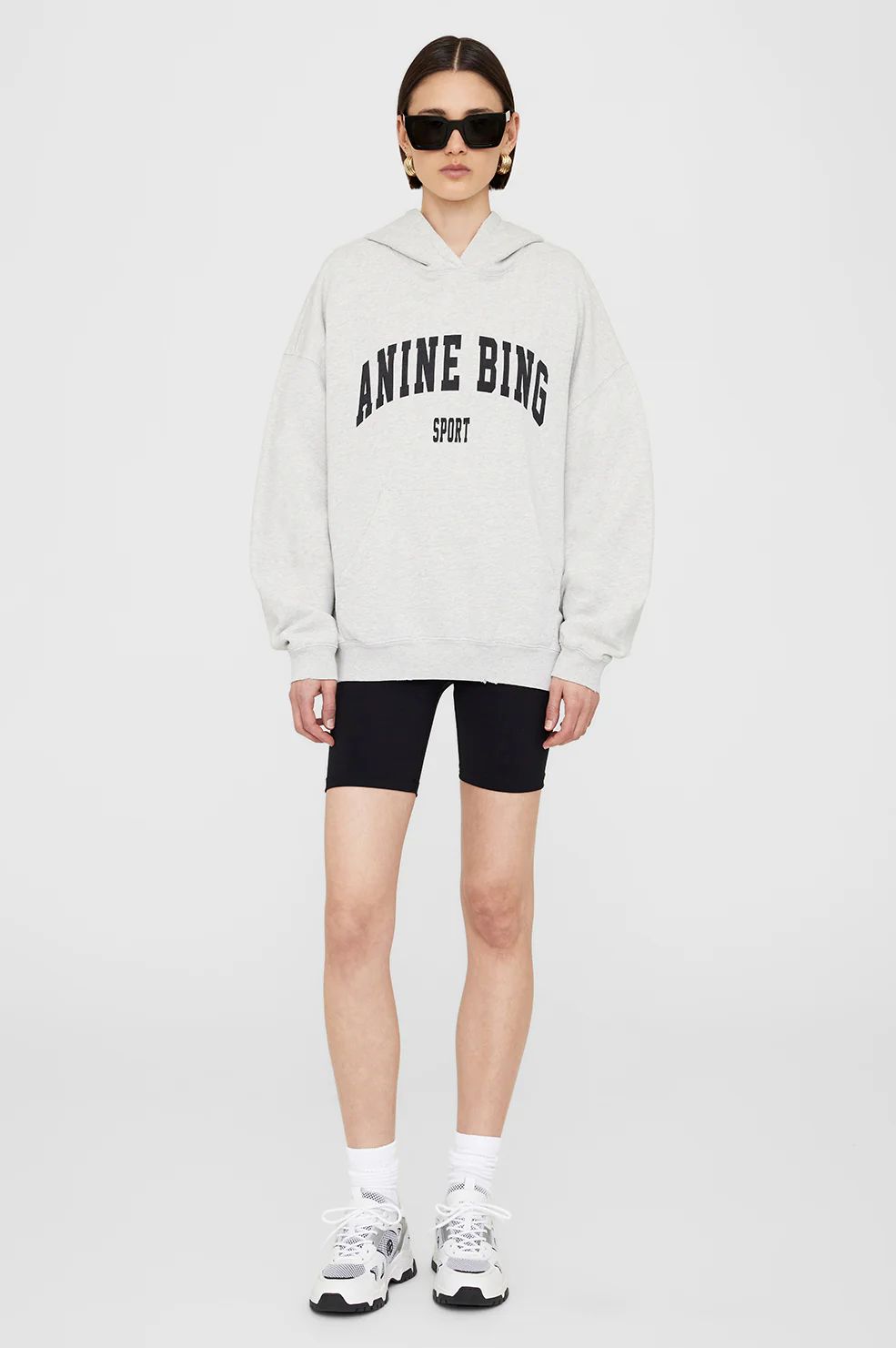 Harvey Sweatshirt - Heather Grey | Anine Bing