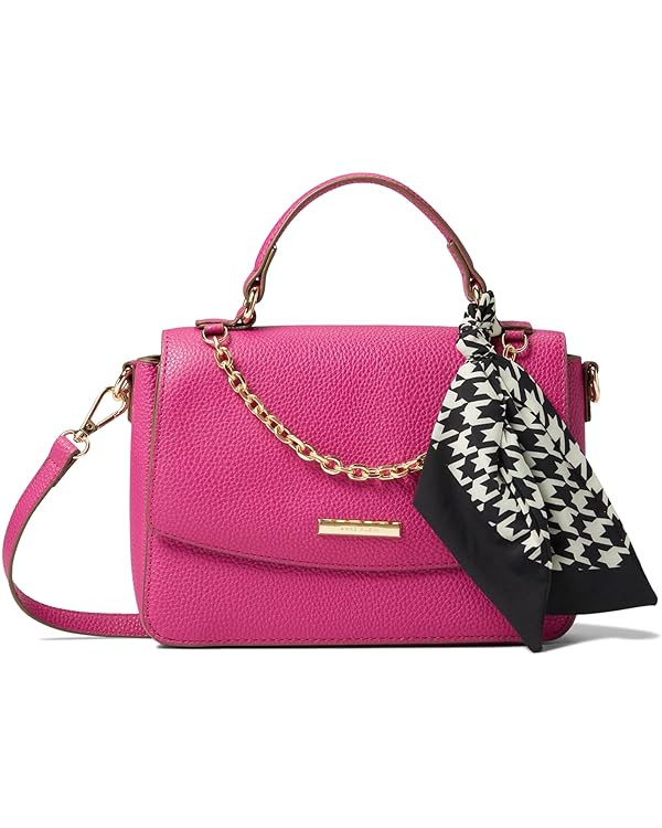 Anne Klein Womens Anne Klein Top Handle Satchel W/ Swag Chain lock tote, Orchid, One Size US | Amazon (US)
