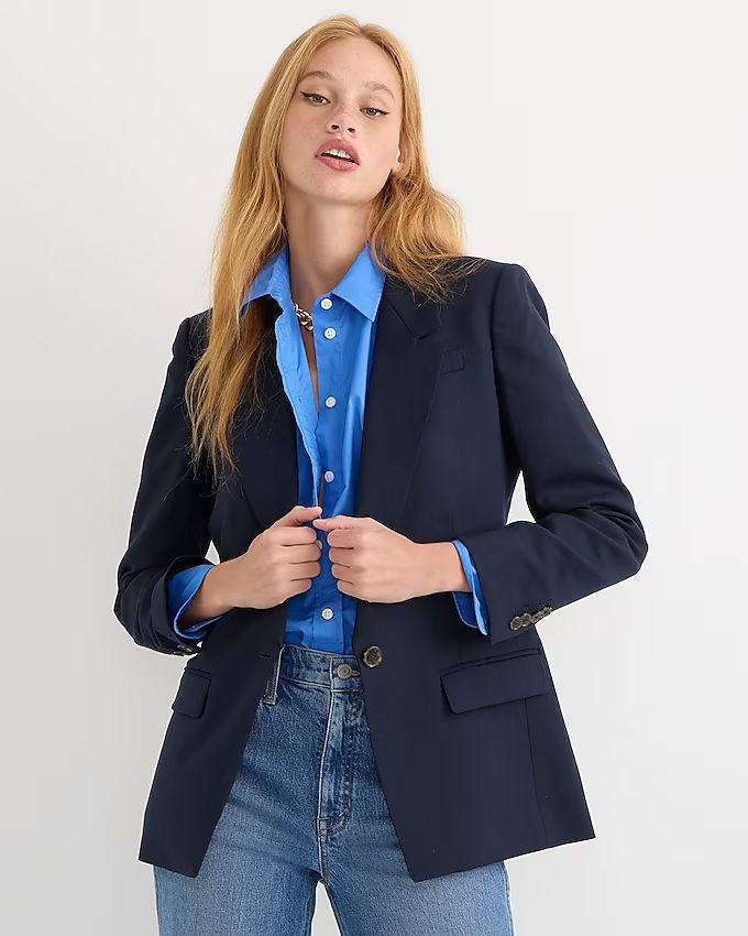 Willa blazer in Italian city wool blend | J.Crew US