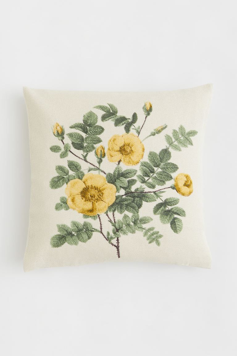 Floral-design Cushion Cover | H&M (US + CA)