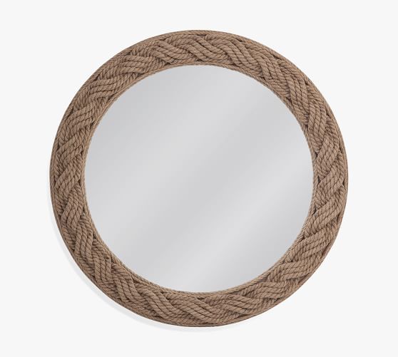 Paulette Round Rope Mirror 38" | Pottery Barn (US)