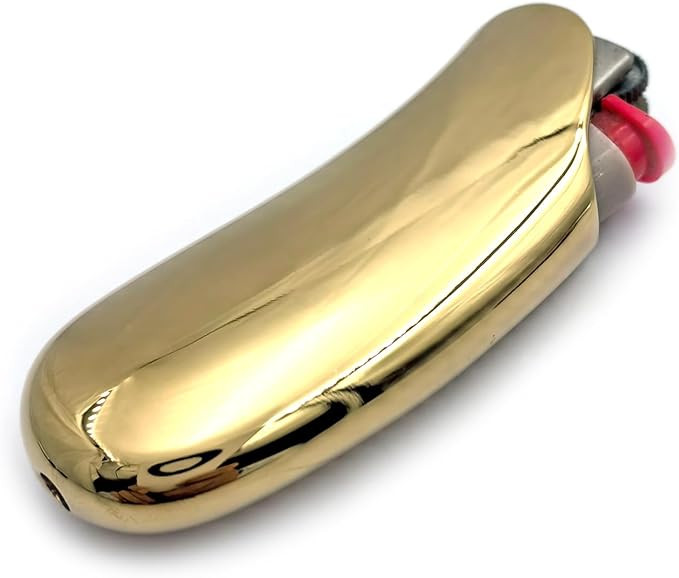 Heavy Curved Lighter Case Cover Holder Sleeve Pouches Metal Ergonomic Design for BIC Mini Size Li... | Amazon (US)