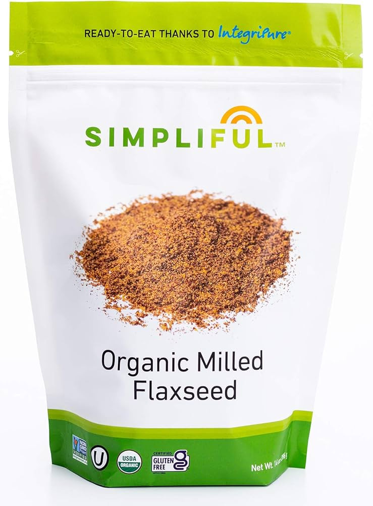 Simpliful™ Organic Milled Brown Flaxseed, 14-oz – Ready-to-eat thanks to IntegriPure® | Amazon (US)