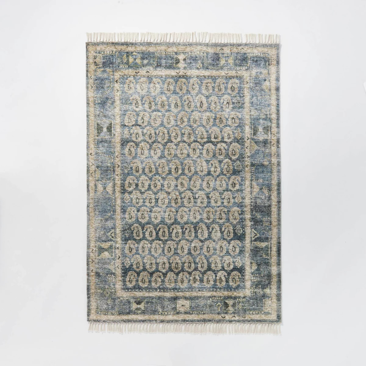 7'x10' Lost Creek Printed Paisley Rug Blue - Threshold™ designed with Studio McGee | Target