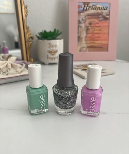 New spring and summer nail polish. Silver glitter nail polish.
Essie nail polish. 💅 

#LTKSeasonal #LTKStyleTip #LTKBeauty
