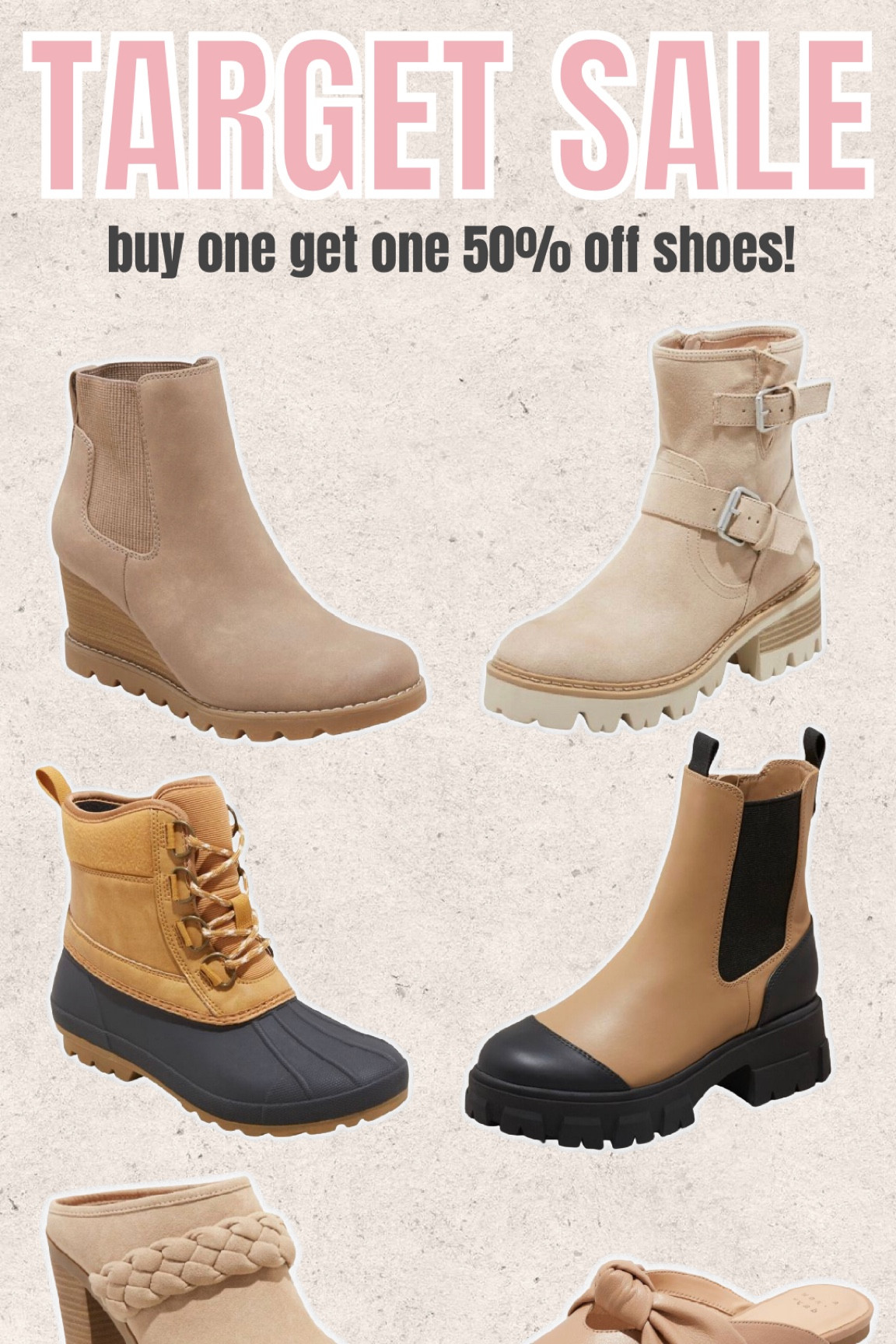 Target shoes are buy one get one 50% off! 