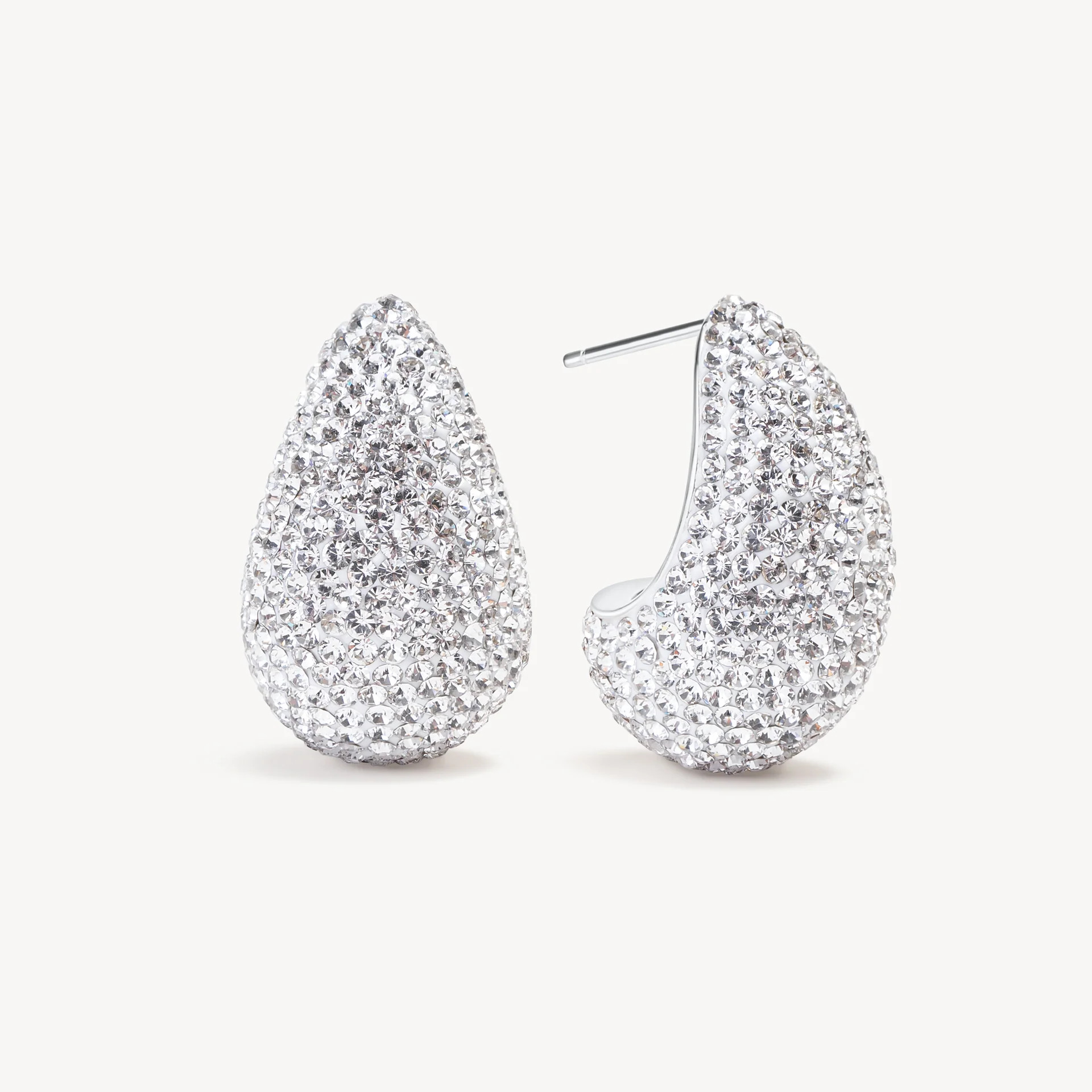 Dream Puff Sparkle Stud Earrings | Hillberg & Berk | Hillberg & Berk