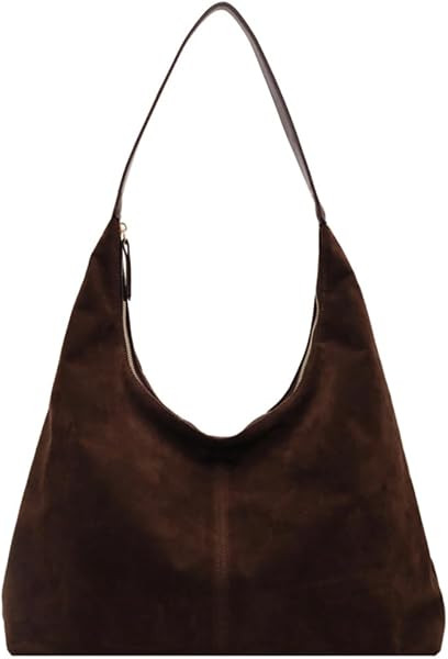 Women\u2019s Trendy Suede Tote Bag Shoulder Bags For Women Fall Underarm Bag Winter Hobo Bag Work... | Amazon (US)