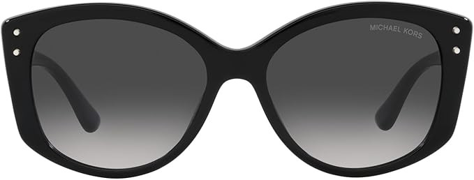 Michael Kors MK2175U Charleston Universal Fit Sunglasses, Black Bio/Dark Grey Gradient, 54 mm | Amazon (US)