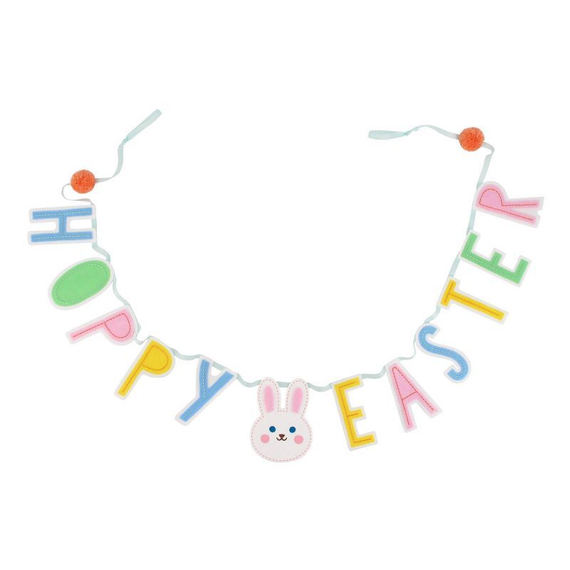6' 'Hoppy Easter' Word Garland Multicolor - Spritz™ | Target