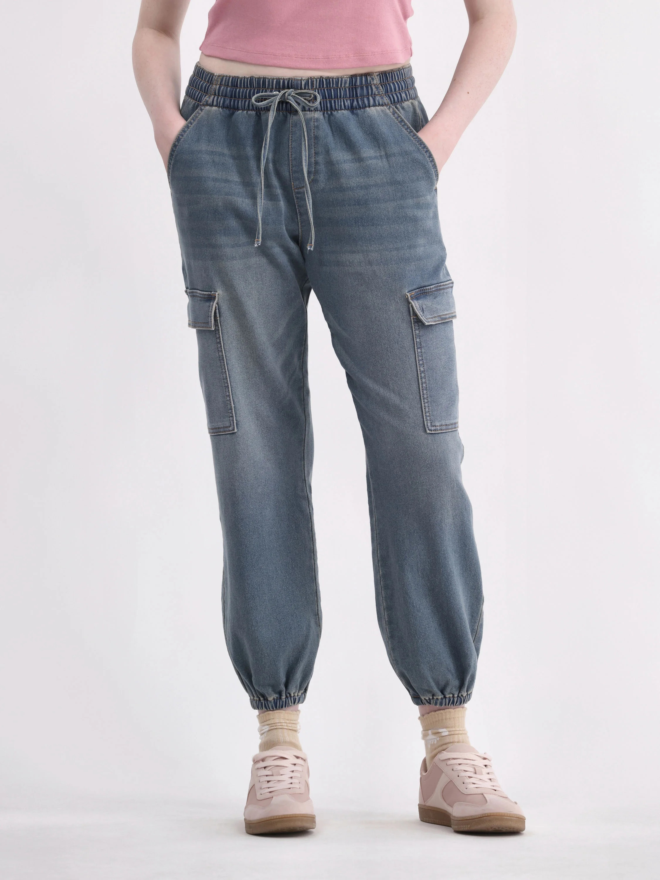 No Boundaries Utility Cargo Joggers, 27.5” Inseam, Women's and Women's Plus | Walmart (US)