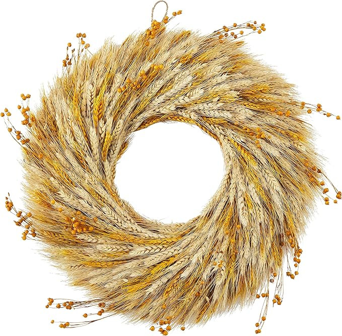 Mud Pie Preserved Wheat Wreath | Amazon (US)