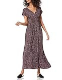 Amazon Essentials Women's V Neck Short Sleeve Waisted Maxi Dress (Available in Plus Size) | Amazon (US)