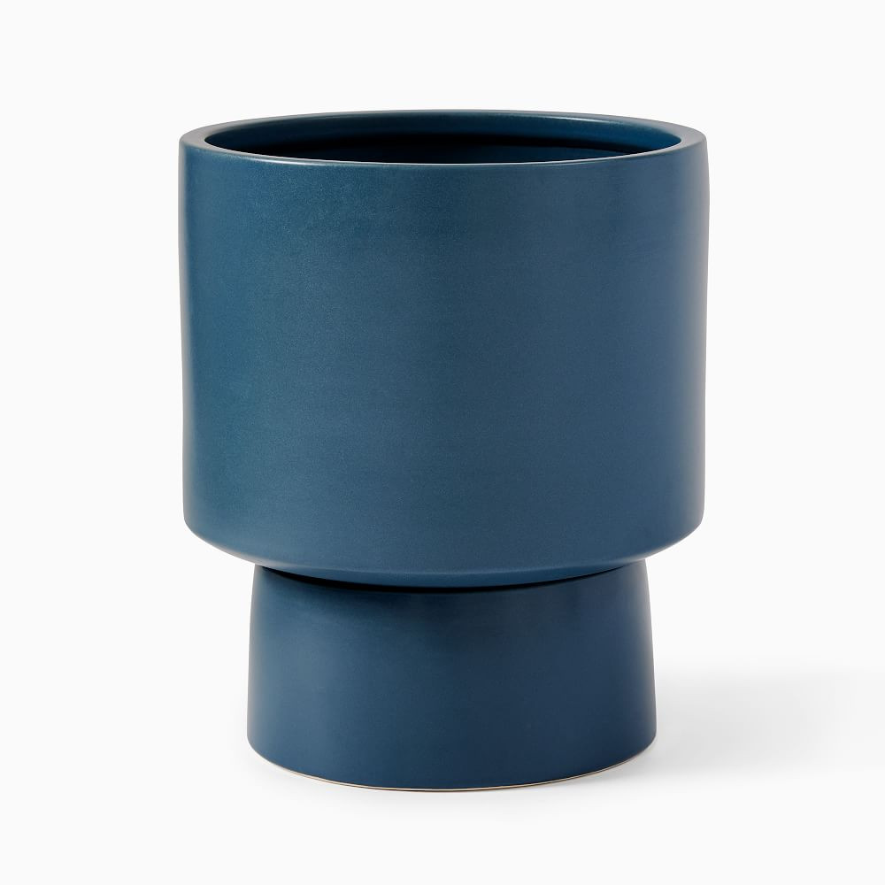 Bishop Ceramic Indoor/Outdoor Pedestal Planters | West Elm (US)