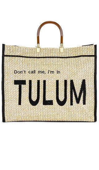 Tulum Medium Tote in Beige | Revolve Clothing (Global)