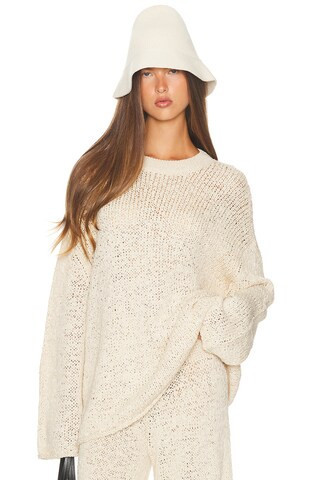 Helsa Janize Chunky Sweater in Beige | FWRD 