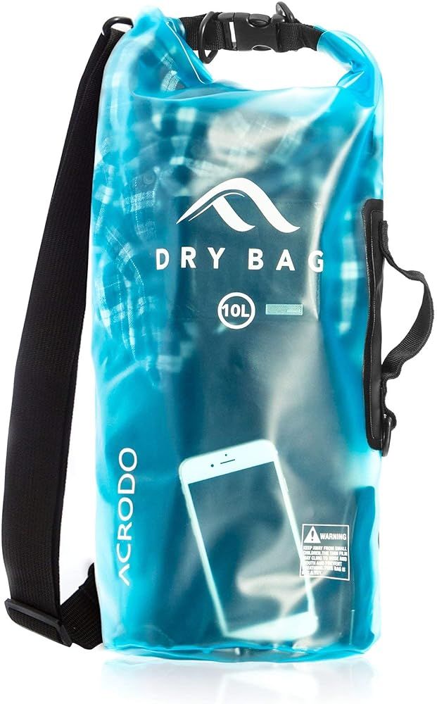 Waterproof Dry Bag - 10 & 20 Liter Floating Dry Sacks for Beach, Strong & Durable Outdoor Bags fo... | Amazon (US)