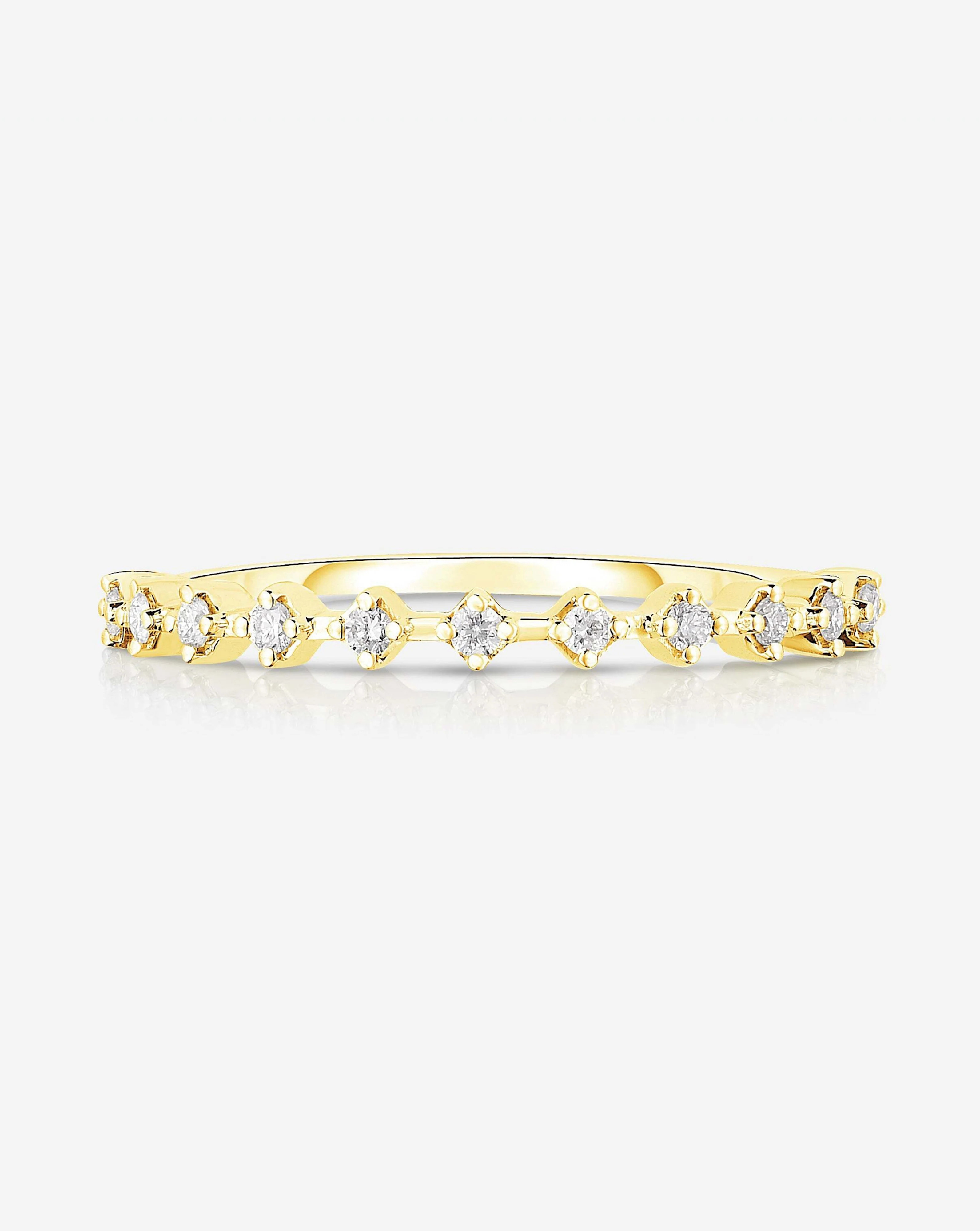 Diamond Station Stackable Ring | Ring Concierge