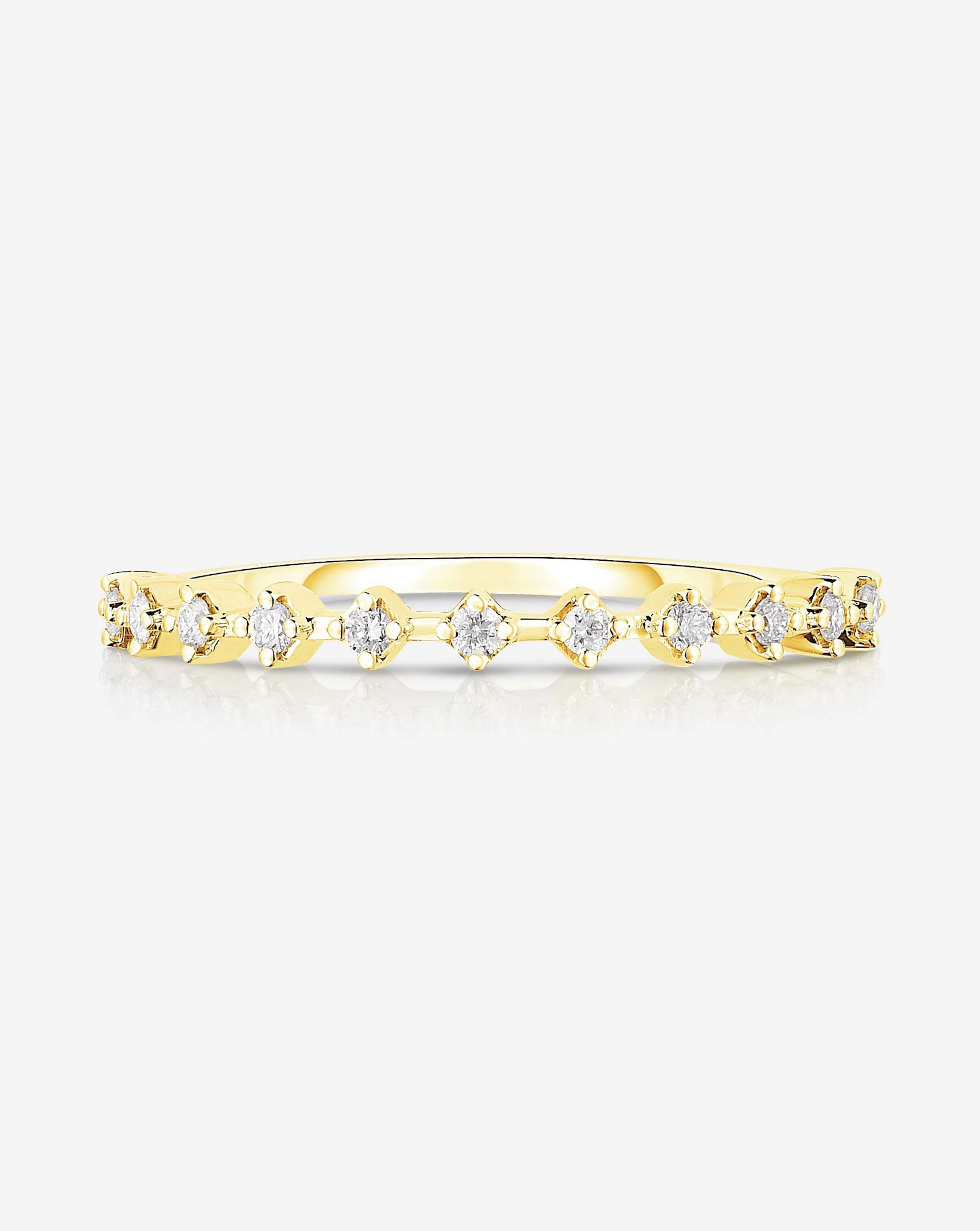 Diamond Station Stackable Ring | Ring Concierge