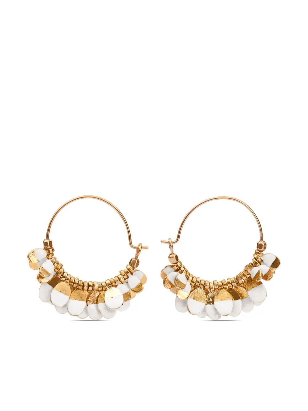 ISABEL MARANT Casablanca hoop earrings - Gold | Farfetch Global
