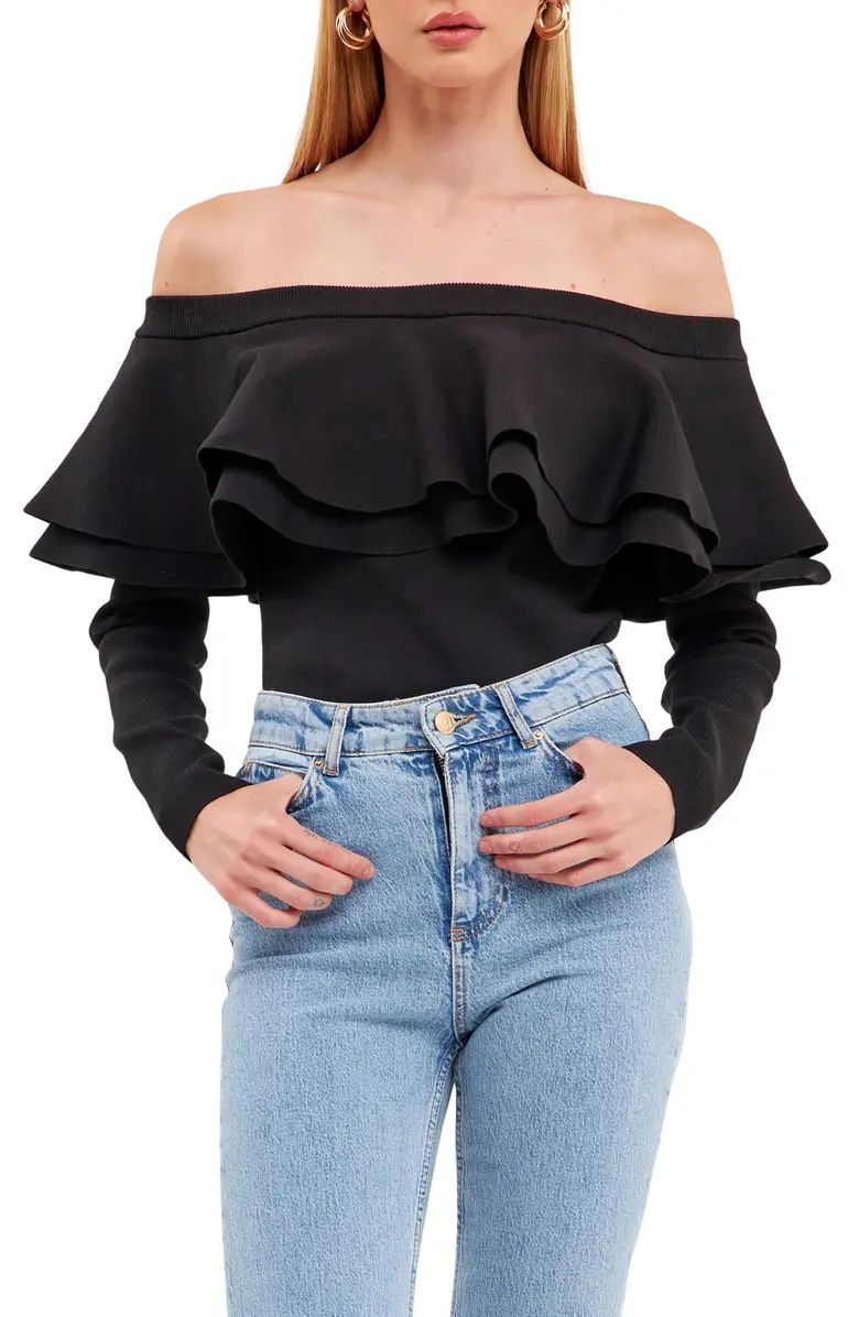 Endless Rose Off the Shoulder Knit Top | Nordstrom | Nordstrom