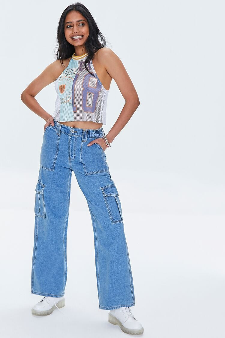 High-Rise Cargo Jeans | Forever 21 (US)