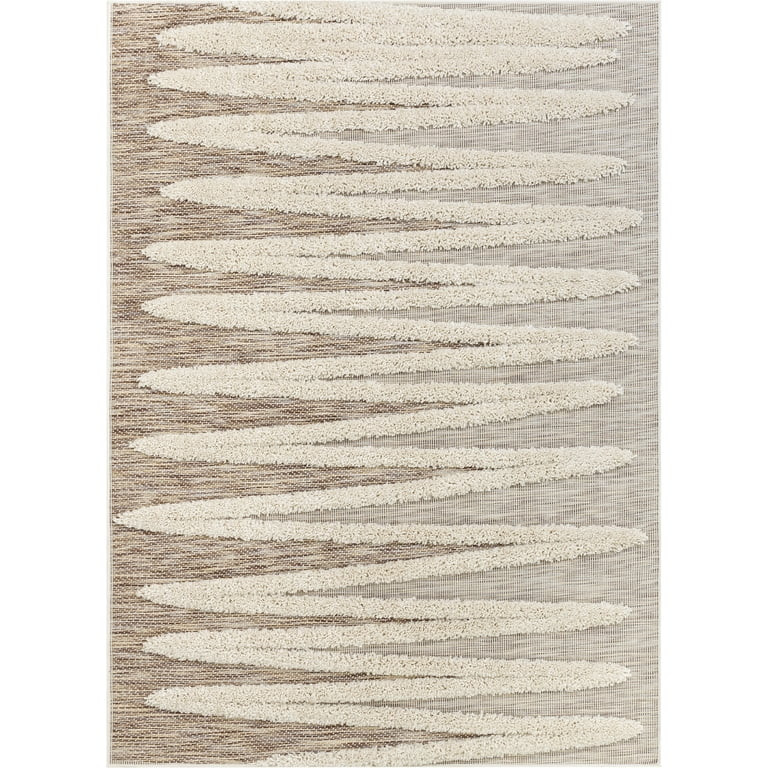 Well Woven Bellagio Striped Coastal Geometric Stripes Area Rug, Off-White | Walmart (US)