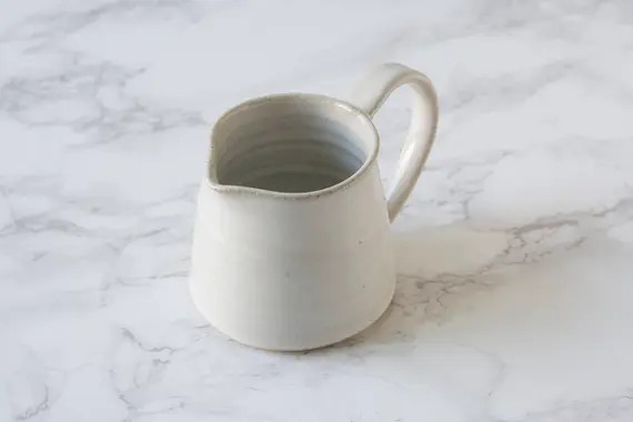 White Syrup Pitcher Ceramic Milk Creamer - Etsy | Etsy (US)