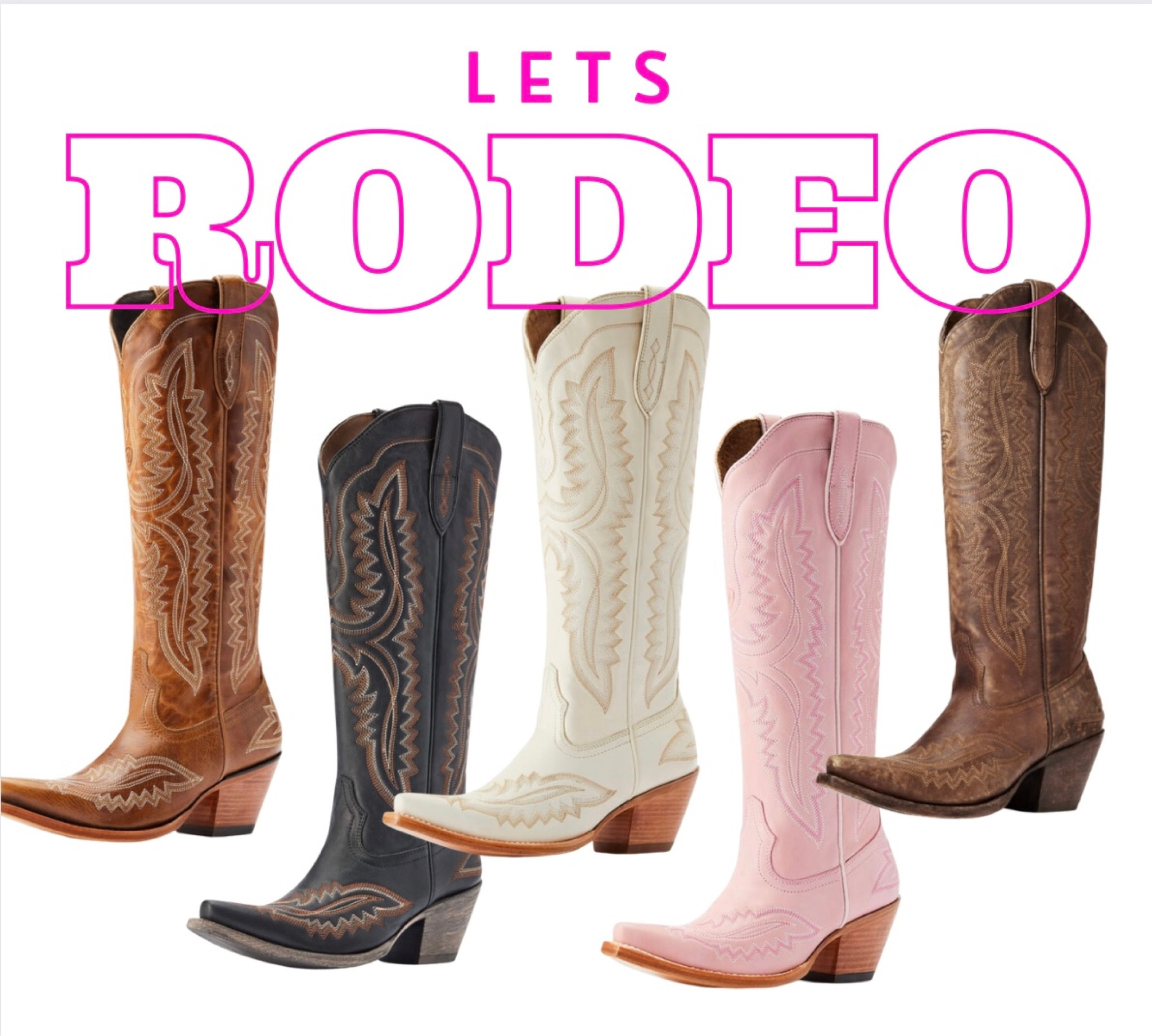 Rodeo 
Spring break 
Country concert 
Festival 
Texas 
Ariat 
Cowgirl boots 

#LTKshoecrush #LTKSeasonal #LTKFestival