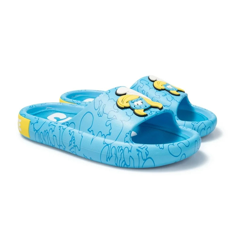 Smurfs Women's Smurfette Comfort Slide Sandal | Walmart (US)