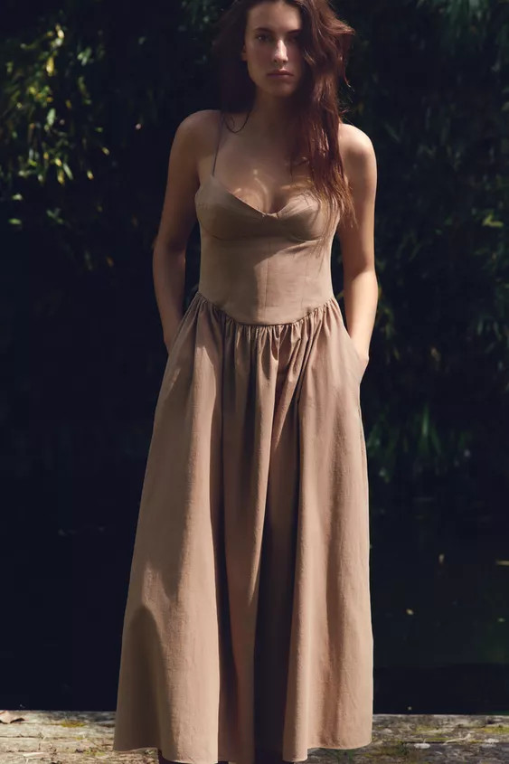 TRÄGER-MIDIKLEID | Zara DE